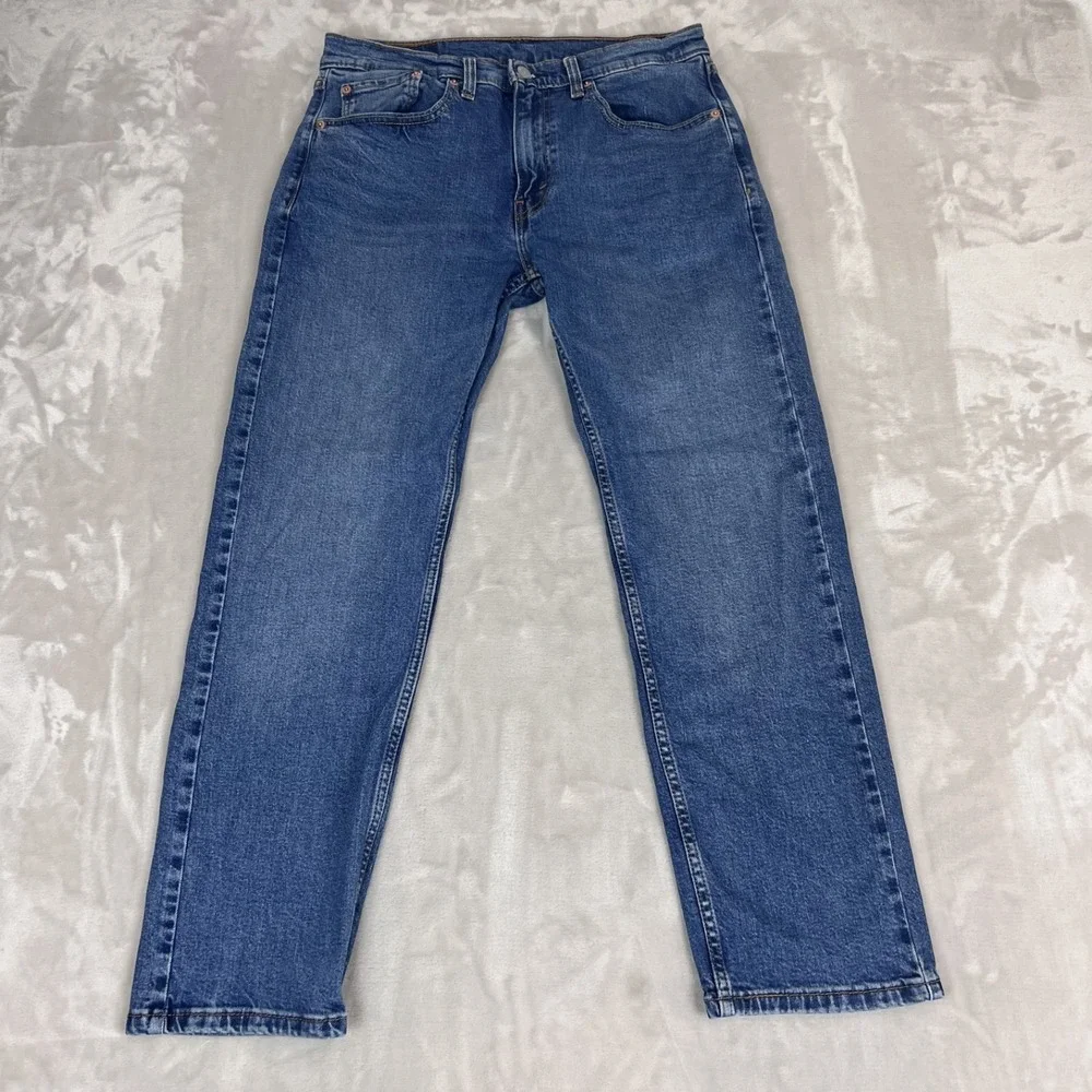 Levis 505 Jeans Mens 32x30 Blue Denim Straight Workwear Americana Casual Stretch